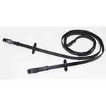 Charger l'image dans la galerie, Rênes en cuir avec grip antidérapant- noir