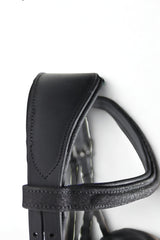 Filet noir en cuir brillant - Aura - equipassion - boutique