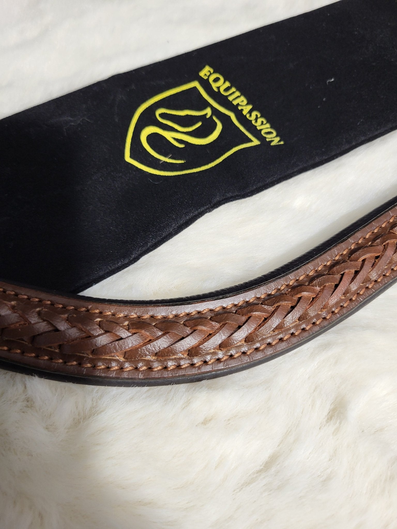 Frontal tressé - Frontal cheval cuir élégant - equipassion - boutique