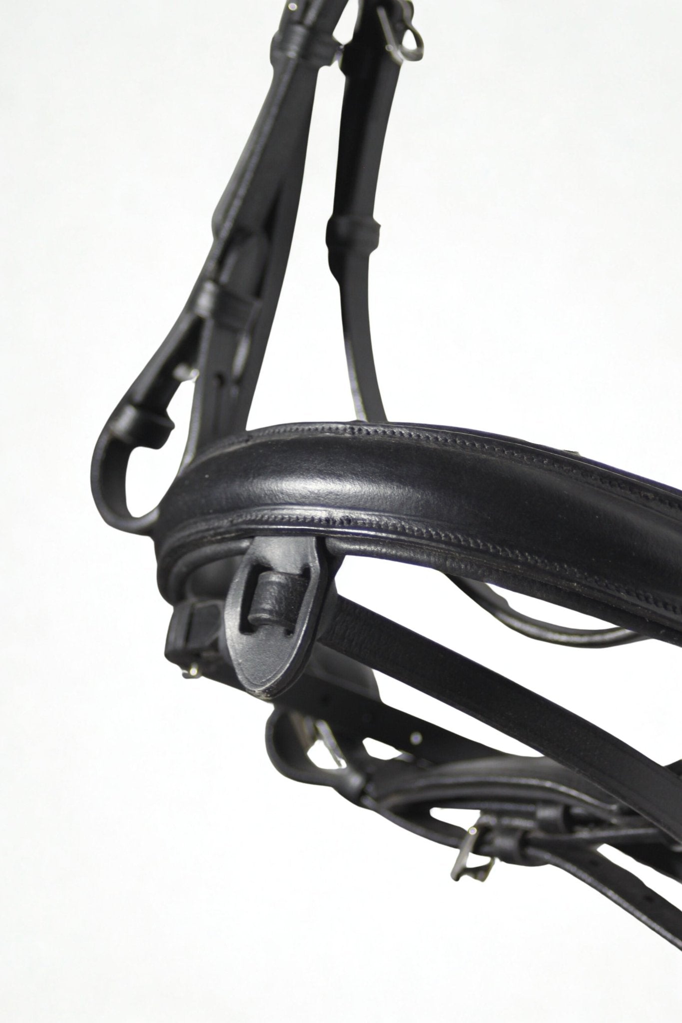 Filet anatomique en cuir noir – Elite - equipassion - boutique