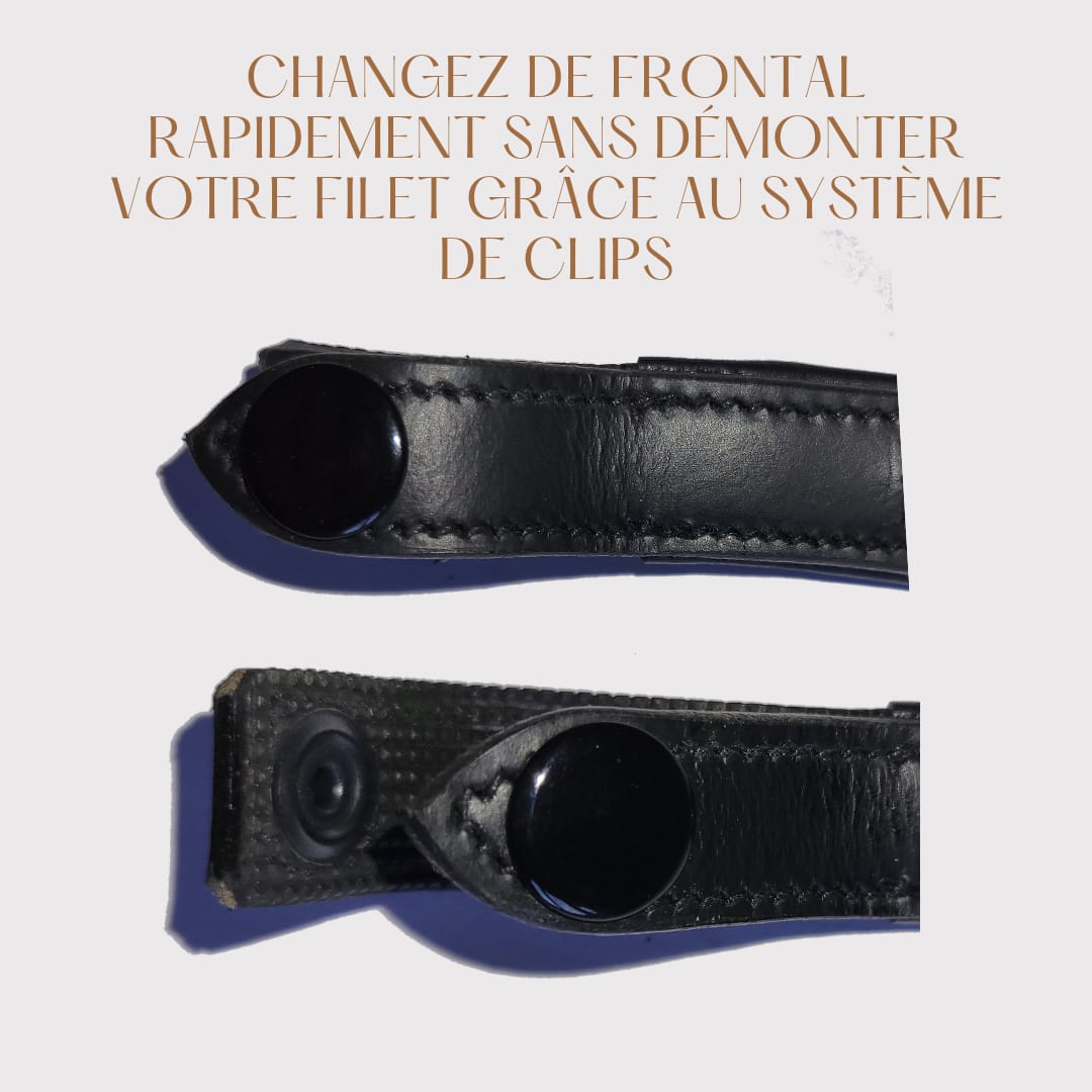 Frontal Pearl - Frontal cheval perles nacrés