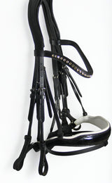 Bride anatomique en cuir prestige line - Noir - equipassion - boutique