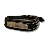 Collier pour chien cuir noir - equipassion - boutique