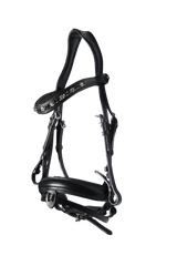 Filet anatomique en cuir noir – Elite - equipassion - boutique