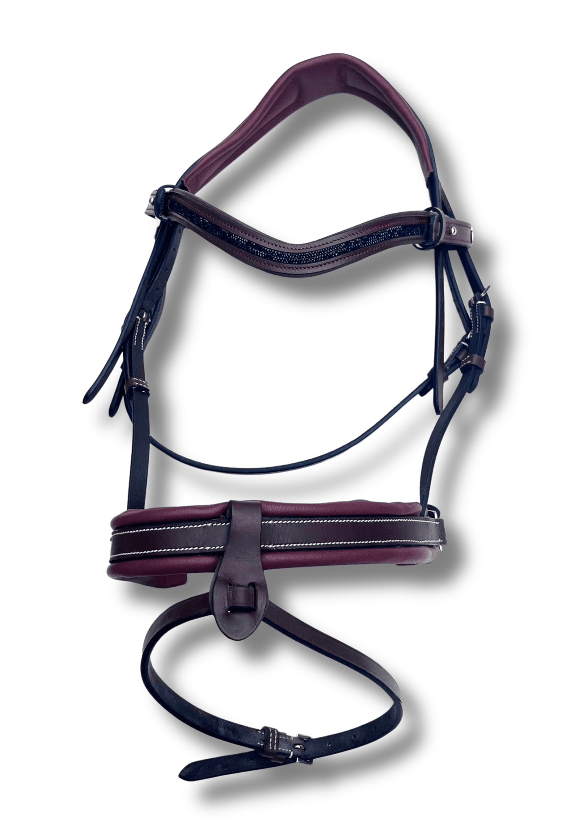 Filet anatomique en cuir confort pro - Noisette - equipassion-boutique