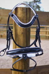 Filet anatomique en cuir et strass - Orion - equipassion - boutique
