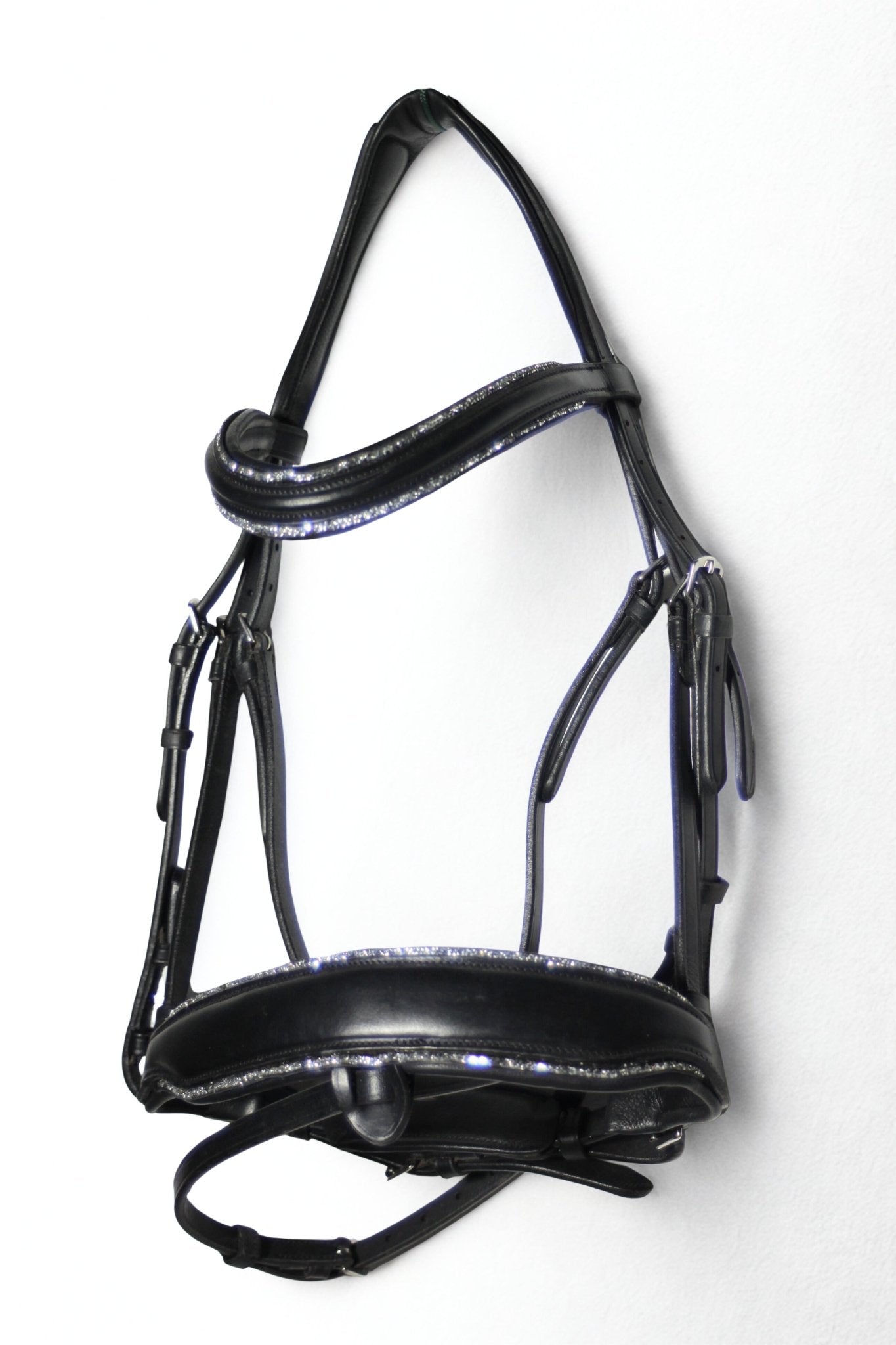 Filet anatomique en cuir et strass - Eclat - equipassion - boutique