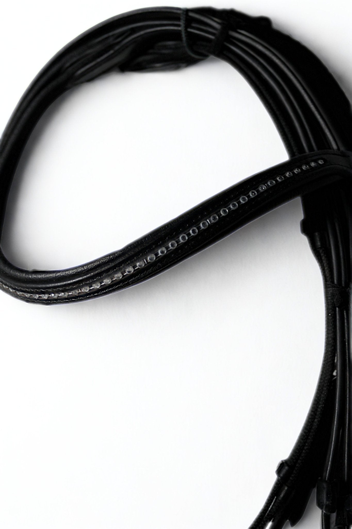 Filet et rênes cuir noir - club - equipassion - boutique