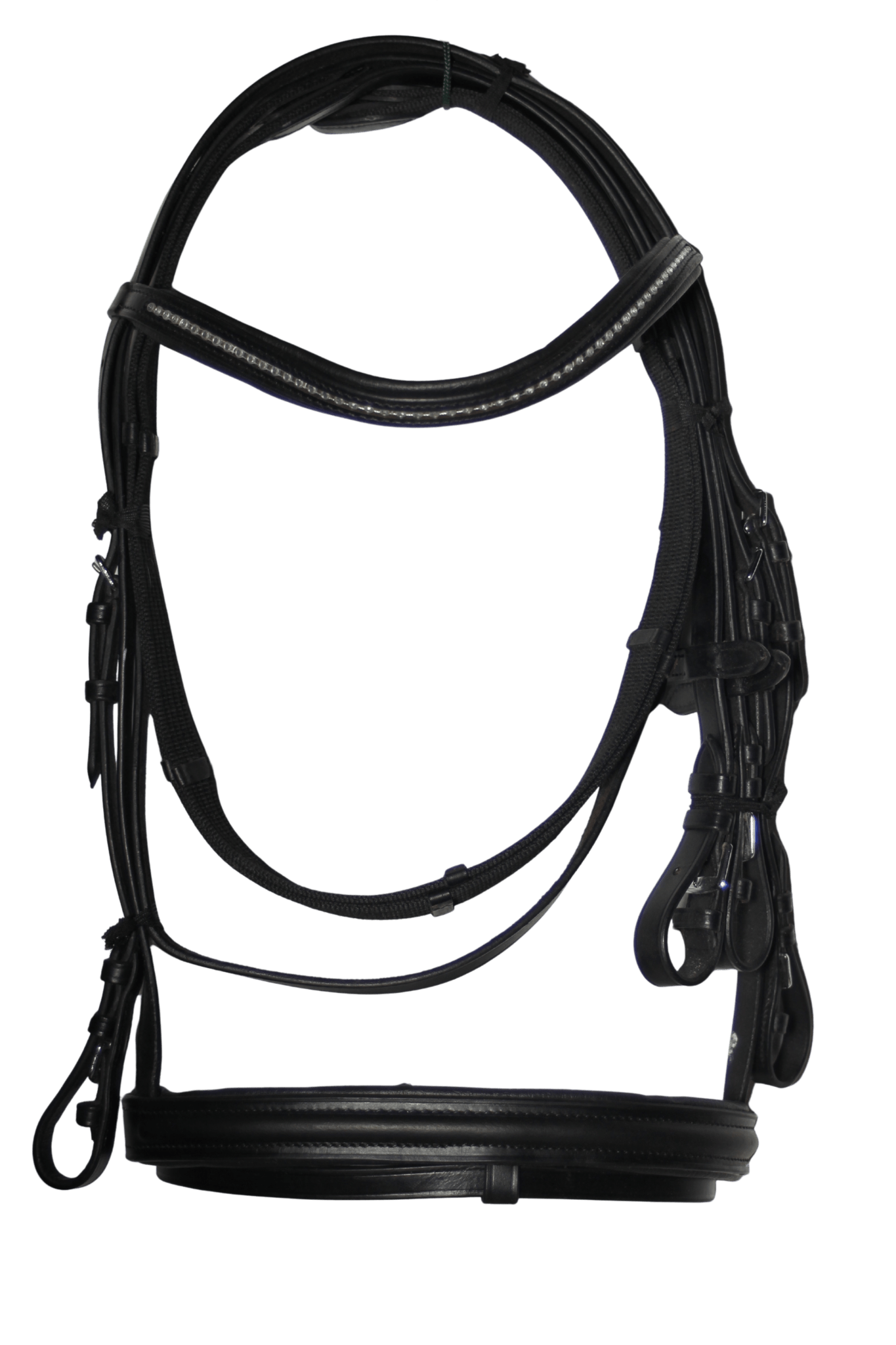 Filet et rênes cuir noir - club - equipassion - boutique