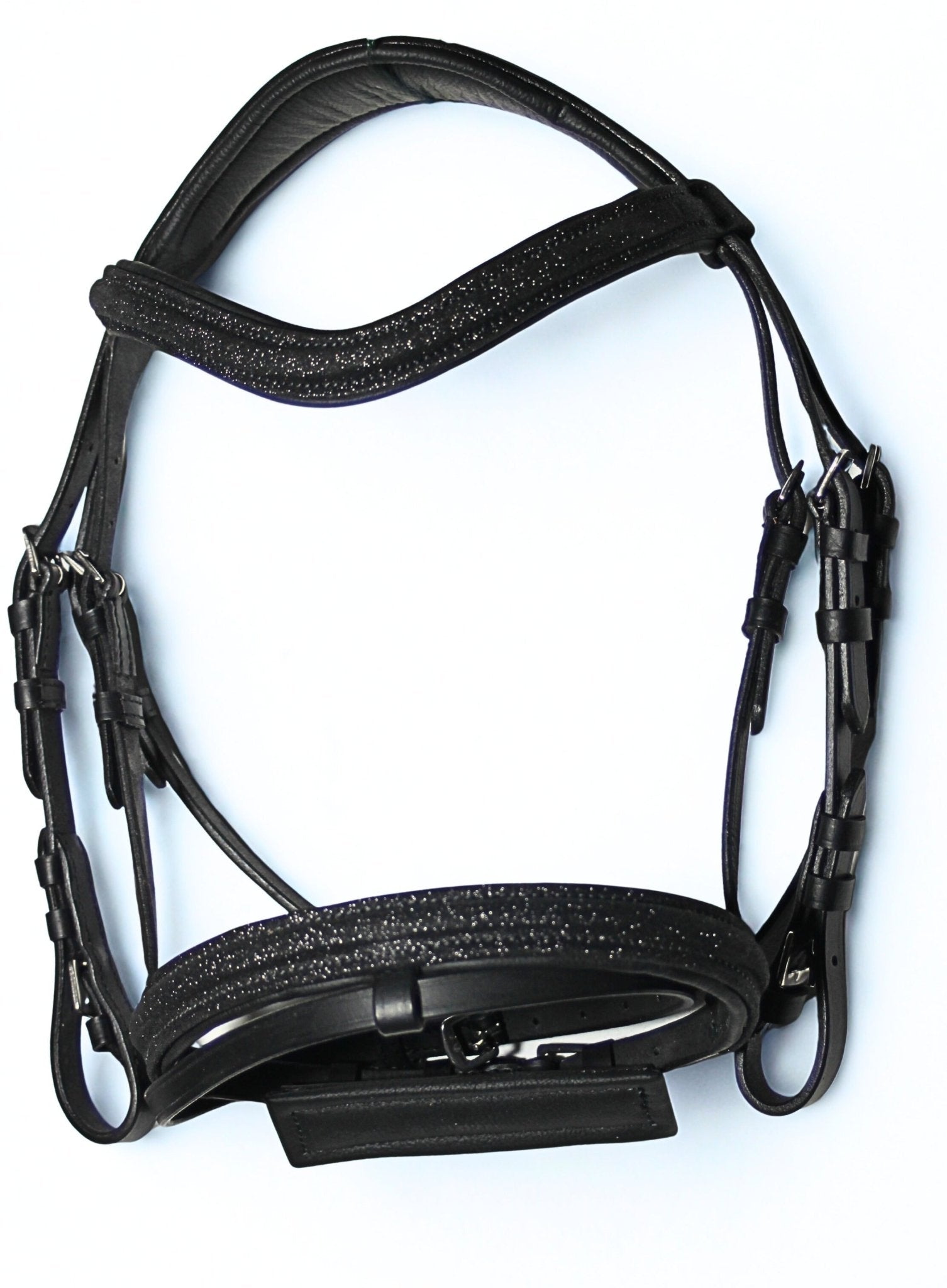 Filet noir en cuir brillant - Aura - equipassion - boutique
