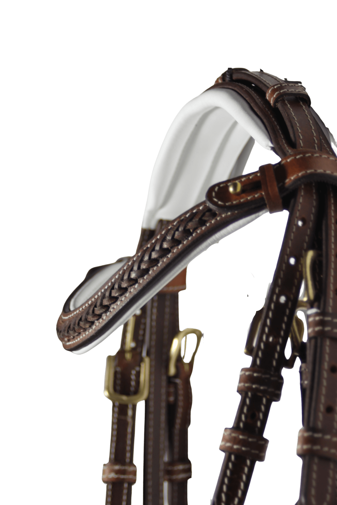 Filet noir en cuir cognac - Héritage - equipassion - boutique