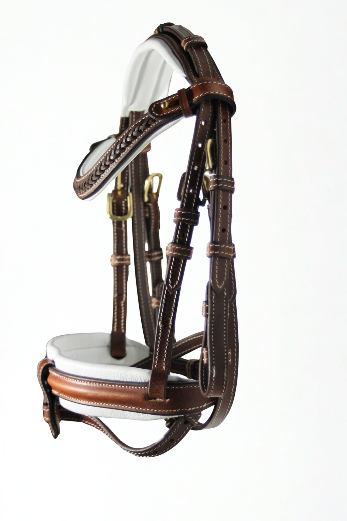 Filet noir en cuir cognac - Héritage - equipassion - boutique