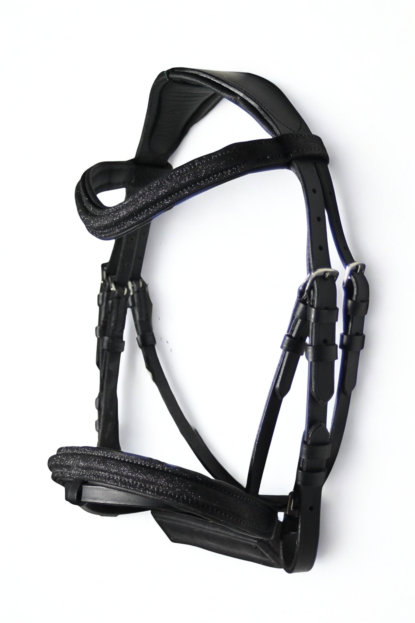 Filet noir en cuir brillant - Aura - equipassion - boutique