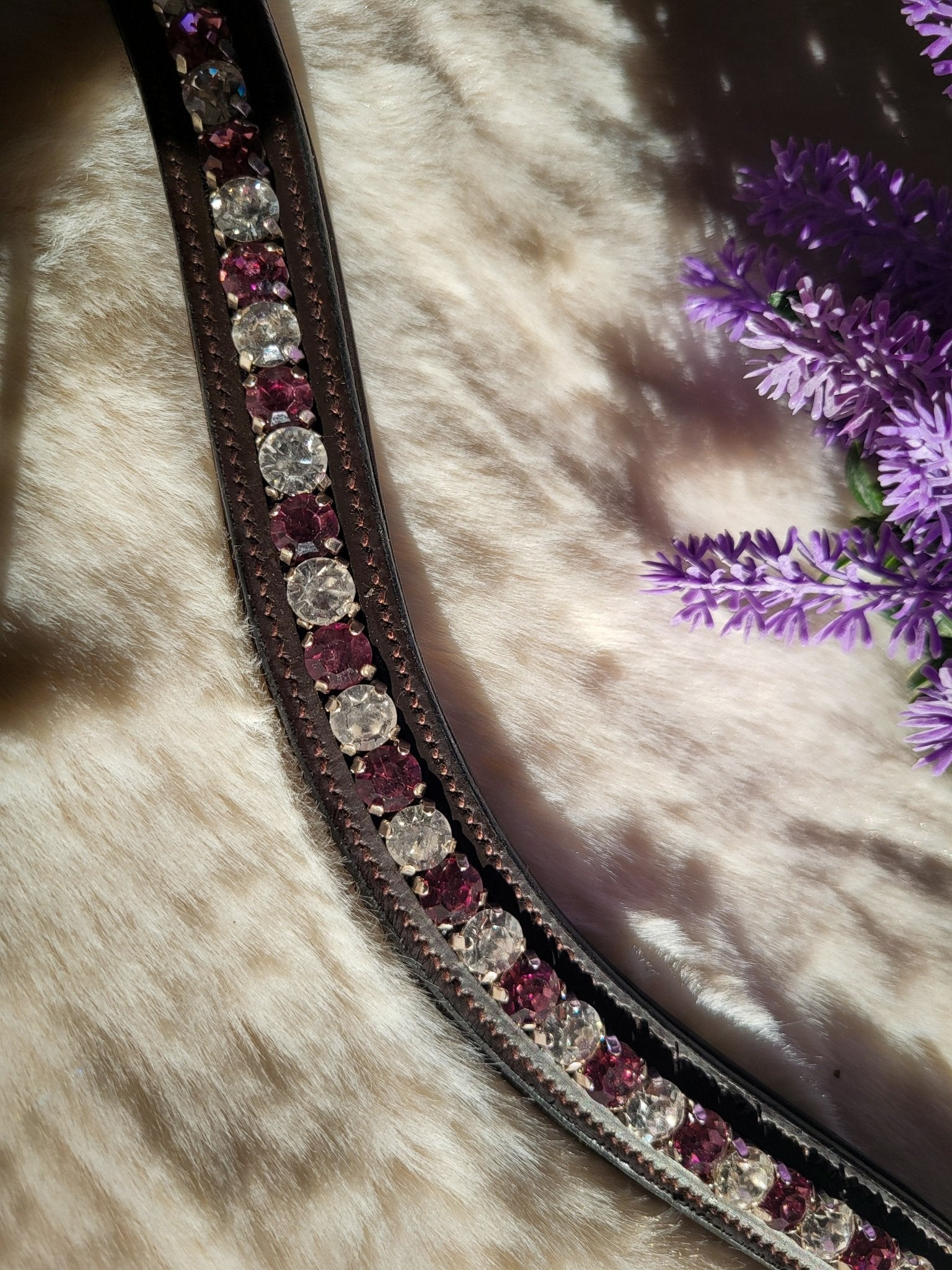 Frontal clips incurvé en cristal personnalisable plusieurs couleurs - equipassion - boutique