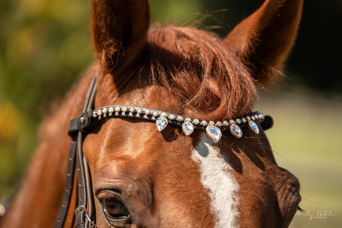 Frontal Diamond Rain en cristaux Preciosa | Equipassion - equipassion-boutique