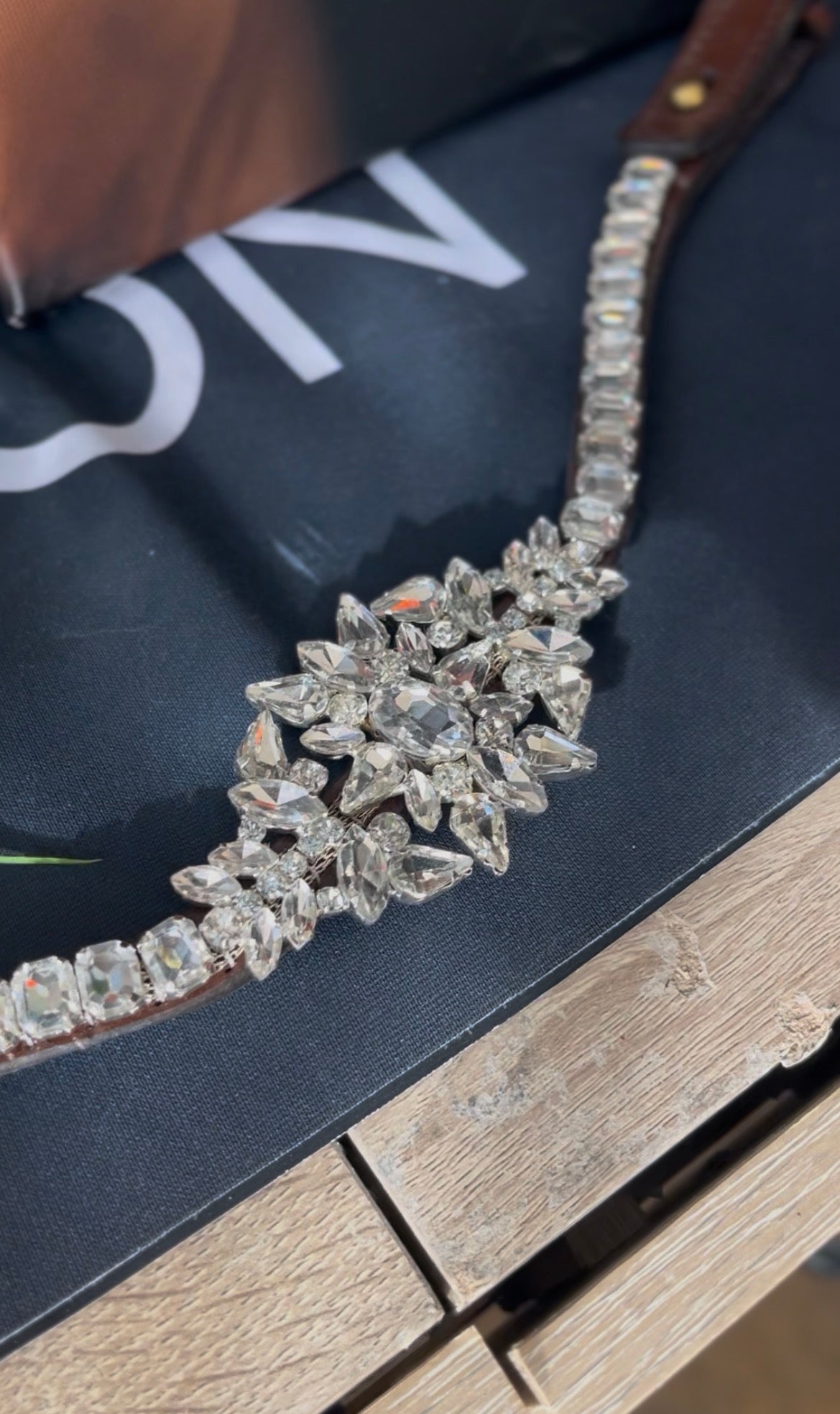 Frontal Flocon Royal en cristaux Preciosa | Equipassion - equipassion-boutique