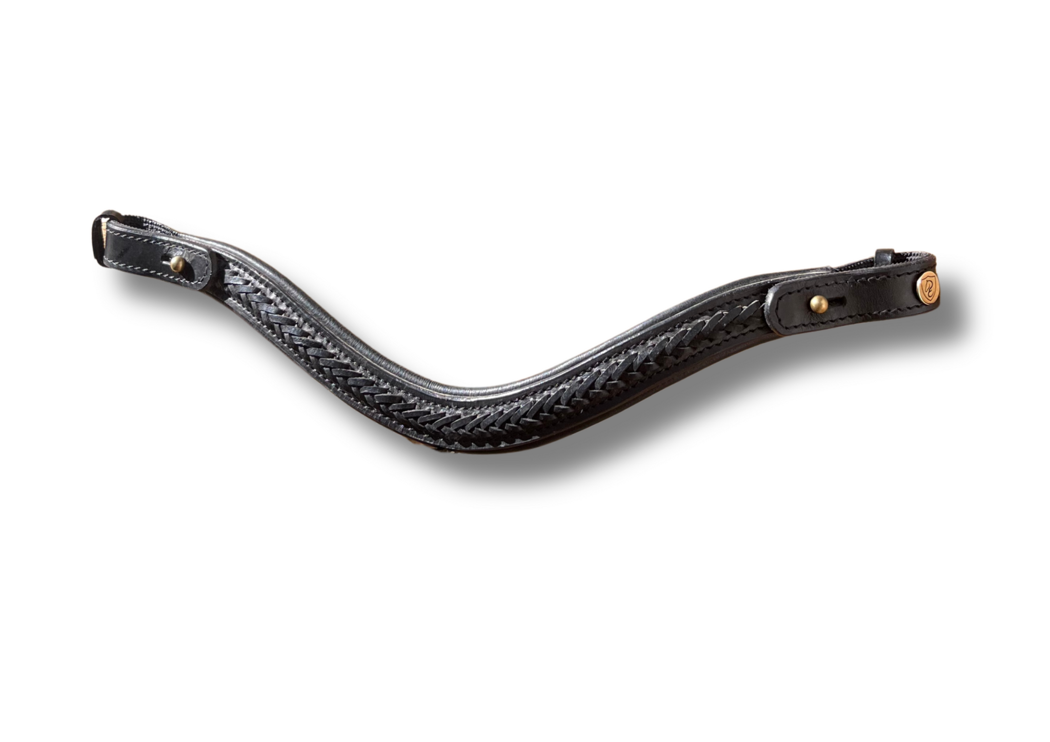 Frontal tressé- Frontal cheval cuir élégant