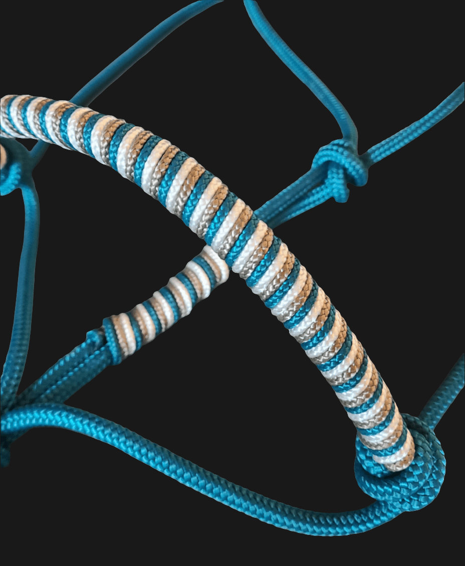 Licol éthologique tressage spirale - equipassion - boutique