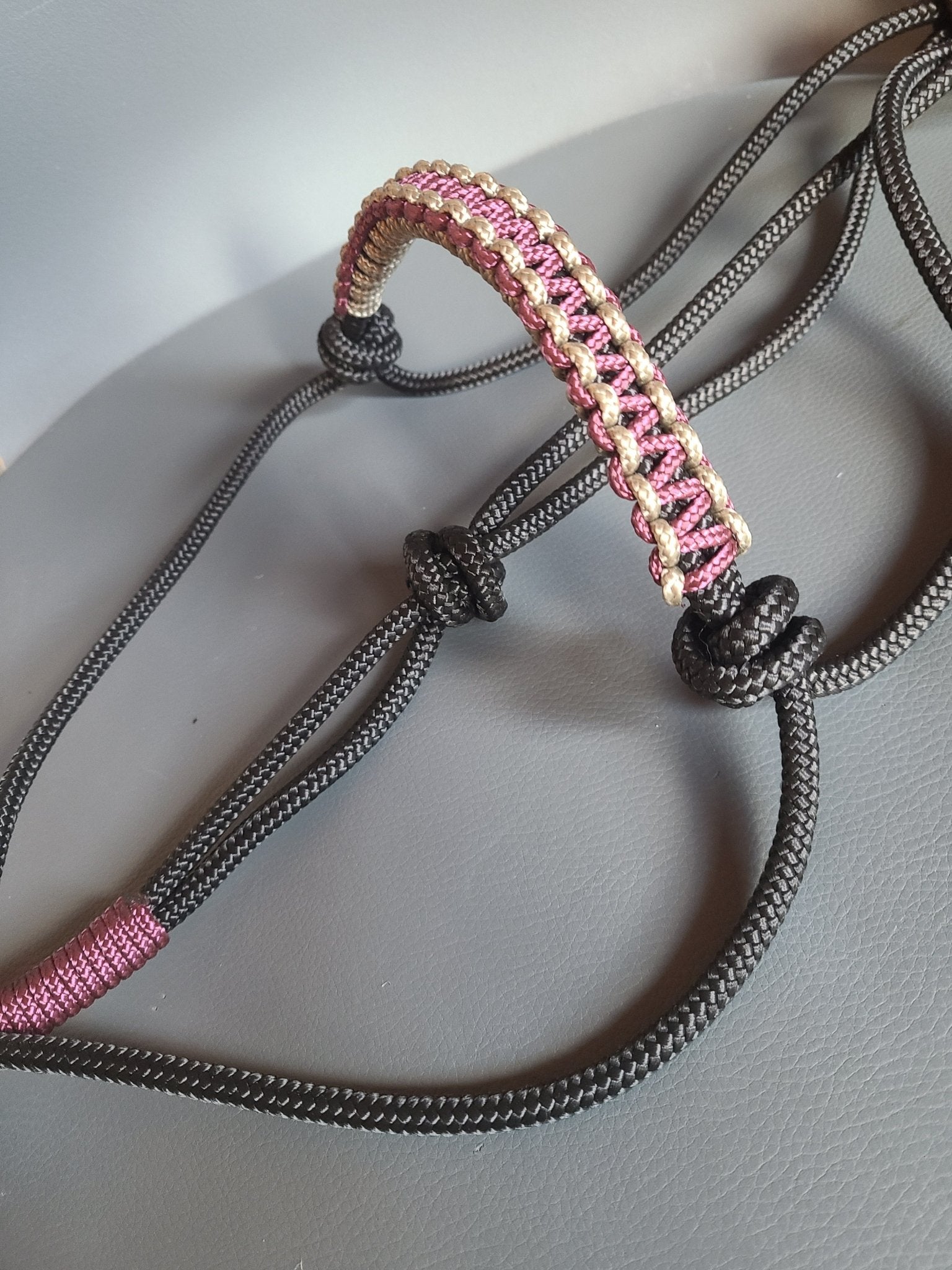 Licol éthologique tressage zig zag - equipassion - boutique