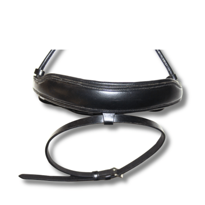 Muserolle large cuir noir - equipassion - boutique