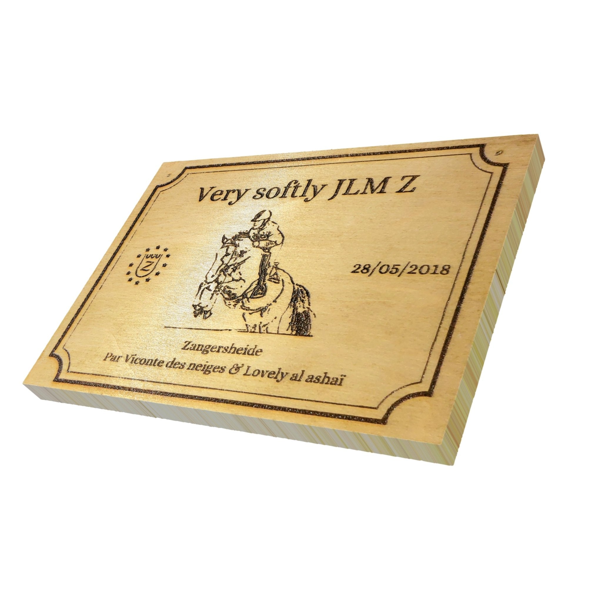 Plaque de box 100% personnalisable - equipassion - boutique