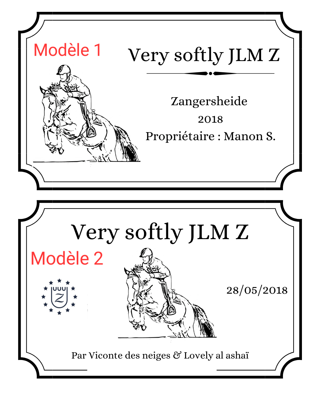 Plaque de box 100% personnalisable - equipassion - boutique