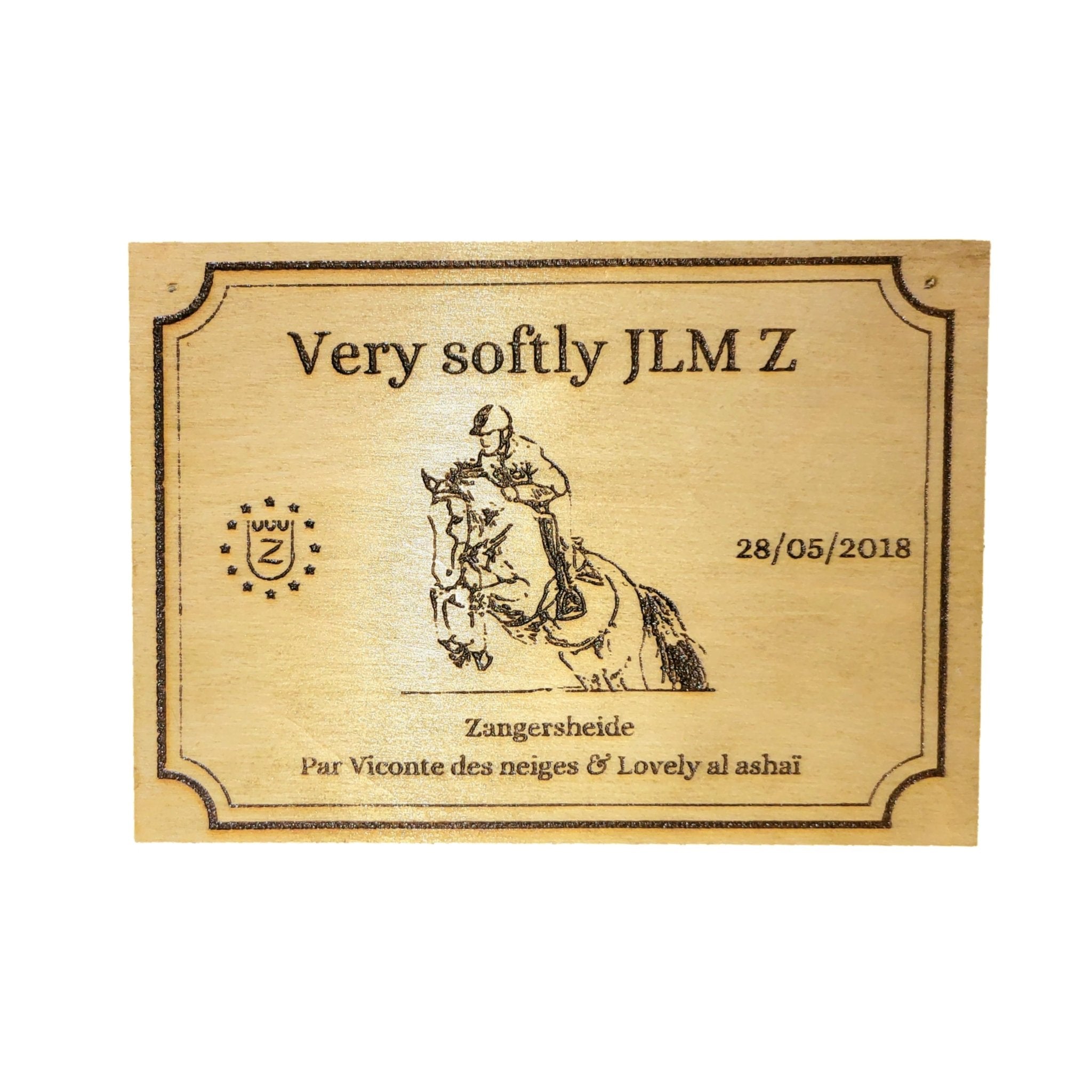 Plaque de box - equipassion - boutique