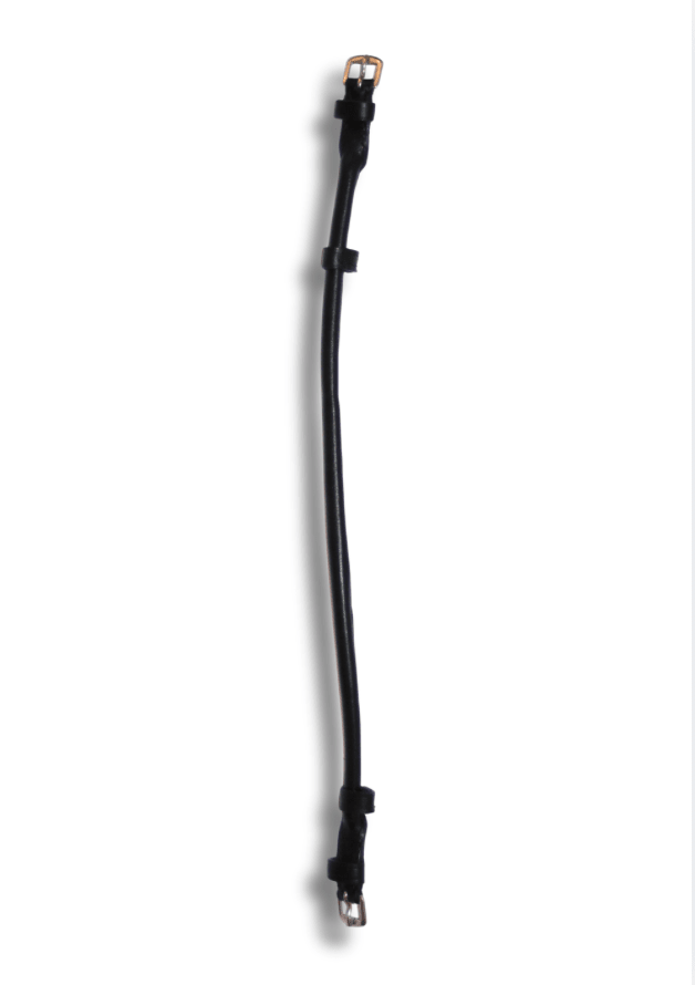 Sous Gorge Ronde Filet en Cuir Noir I Equipassion - equipassion-boutique