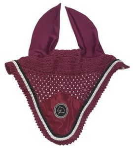 Bonnet anti mouche bordeaux