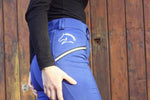 Charger l&#39;image dans la galerie, Pantalons leggings d&#39;équitation bleu
