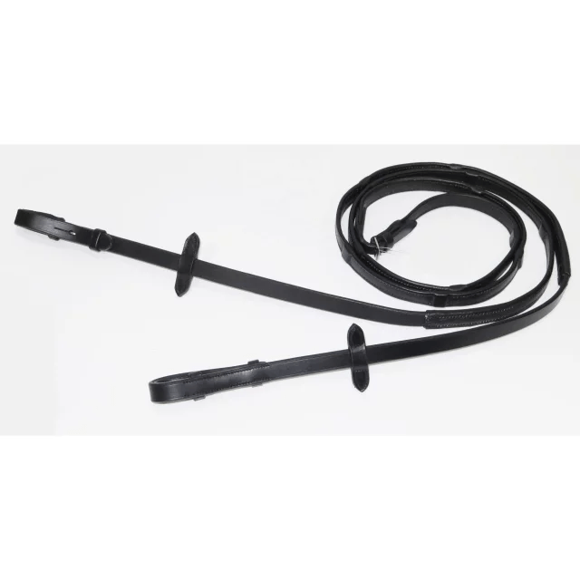 Rênes en cuir avec grip antidérapant - noir - equipassion - boutique